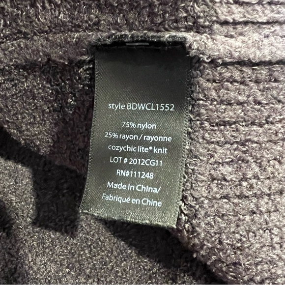 Barefoot Dreams CozyChic Lite Long Robe S / M Medium Women's Carbon Gray Soft - Picture 4 of 11